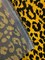 1 Yard Upholstery Jacquard Velvet Fabric Leopard Black Gold Luxury 82% Viscose 18% Polyester 56 Inch Width